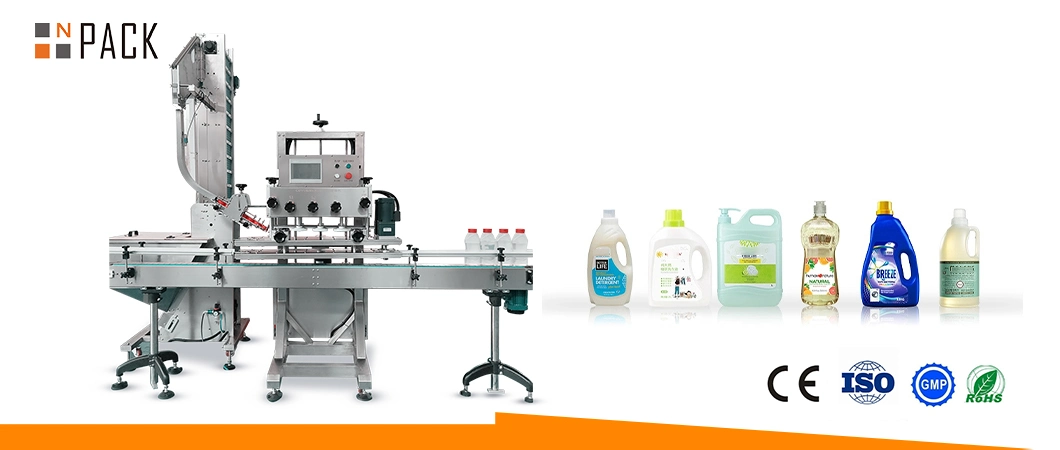 Liquid Soap Detergent Shampoo Trigger Spray Automatic Screw Capping Machine