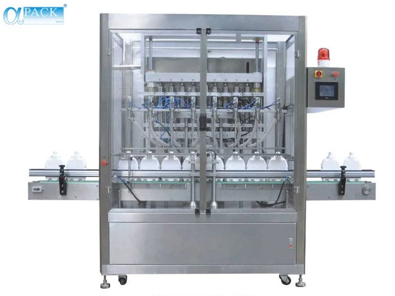 Fully Automatic Piston 4/6/8 Multi-Head Liquid/Pure Water Bottling Filling Packing/Packaging Machine (AFLS-840/860/880)