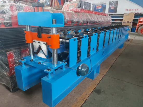 Metal Roof Tile Ridge Cap Colour Coated Tile Roll Former Forming Pressing Making Machine Price