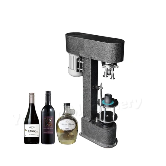 Dk-50 Liquor Bottle Cap Locker Olive Oil Whisky Metal Capper Locking Pressing Aluminum Lid Sealing Capping Machine