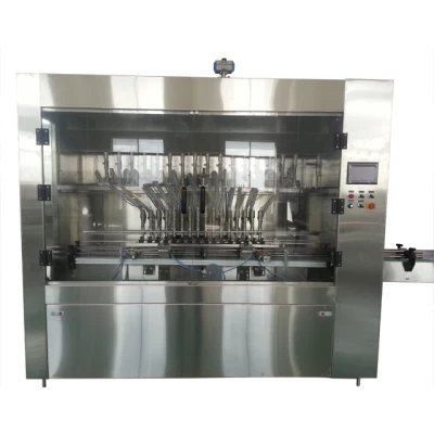 12 Nozzles Automatic Linear Liquid Bottle Gravity Overflow Filling Machine