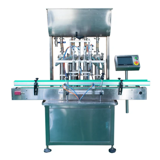 Automatic 4 Heads Pneumatic Piston Filling Machine for Liquid Soap Shampoo Bath Gel