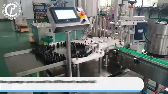 Automatic Dropper Glass Boston Bottle Body Skin Care Oil Coconut Oil Liquid Servo Driving Piston Filling Machine Packing Wrapping Machine