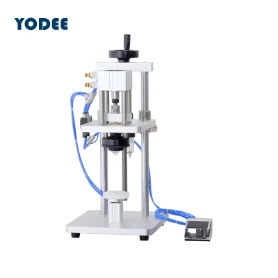 13mm 15mm 20mm Pneumatic Perfume Bottle Crimping Collar Cap Press Sealer Semi Automatic Pressing Machine